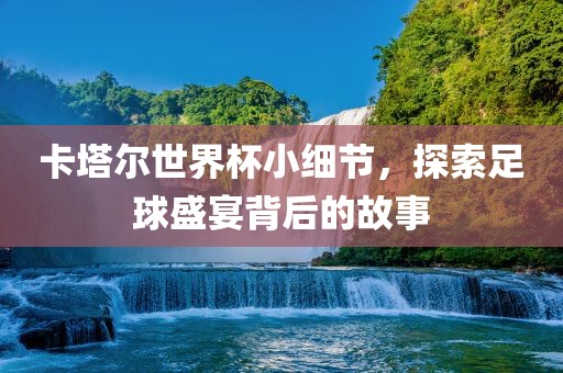 卡塔尔世界杯小细节，探索足球盛宴背后的故事