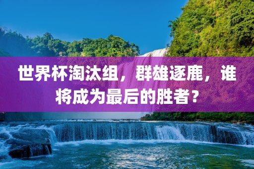 世界杯淘汰组，群雄逐鹿，谁将成为最后的胜者？