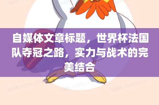 自媒体文章标题，世界杯法国队夺冠之路，实力与战术的完美结合
