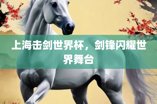 上海击剑世界杯，剑锋闪耀世界舞台
